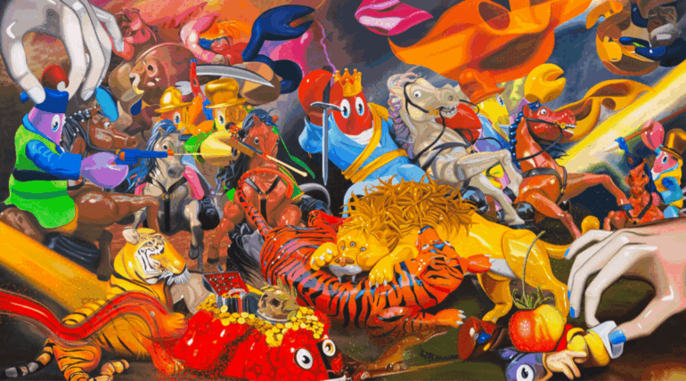 Philip Colbert: “The Battle for Lobsteropolis” – Saatchi Gallery