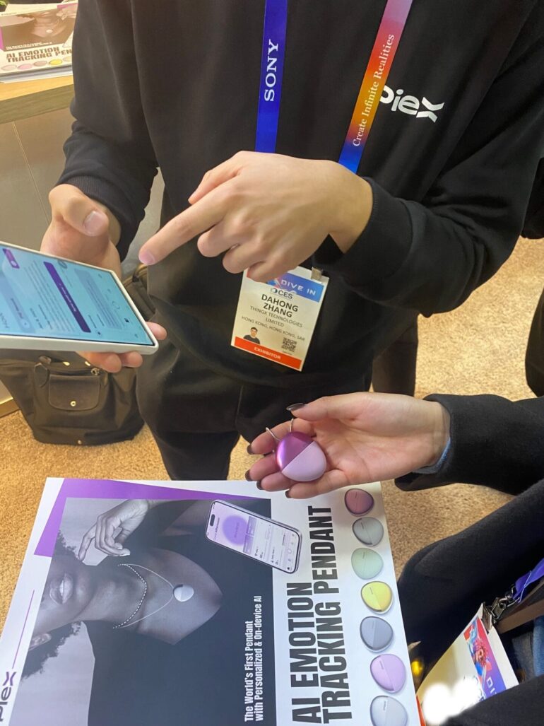 PieX Revela Pingente Revolucionário de Rastreamento Emocional com IA na CES 2025