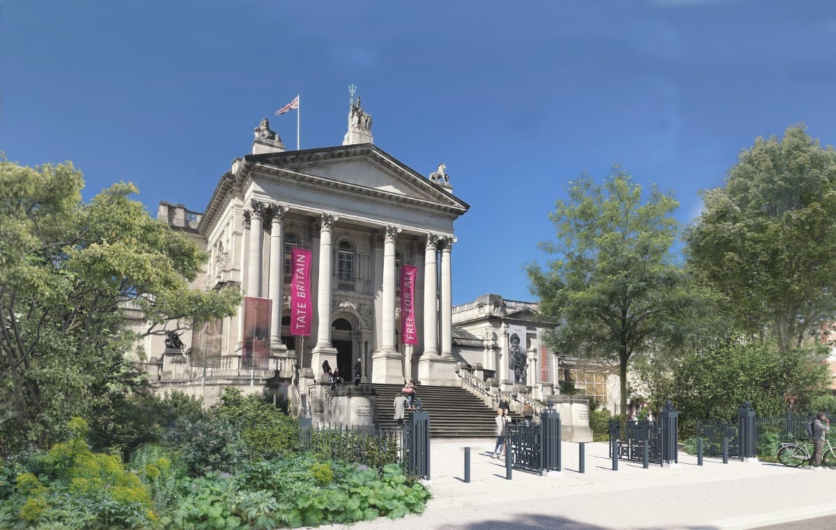 Projetos para o Tate Britain Clore Garden. Imagem cortesia de Tom Stuart-Smith Studio